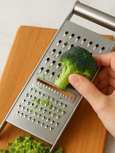 Stainless Steel Grater & Slicer – 3-in-1 Multipurpose Kitchen Tool