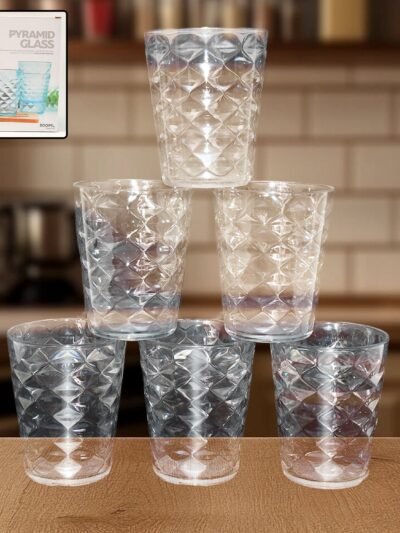 Pyramid Glass – 300 ML Unbreakable Plastic Tumbler