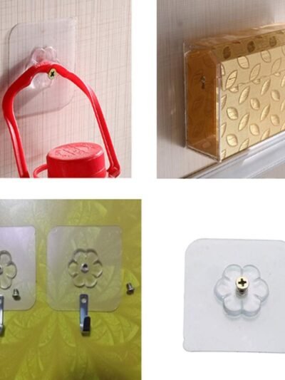 Self Adhesive Hooks � Drill-Free Heavy Duty 4 Pcs Set | GlimmerHome