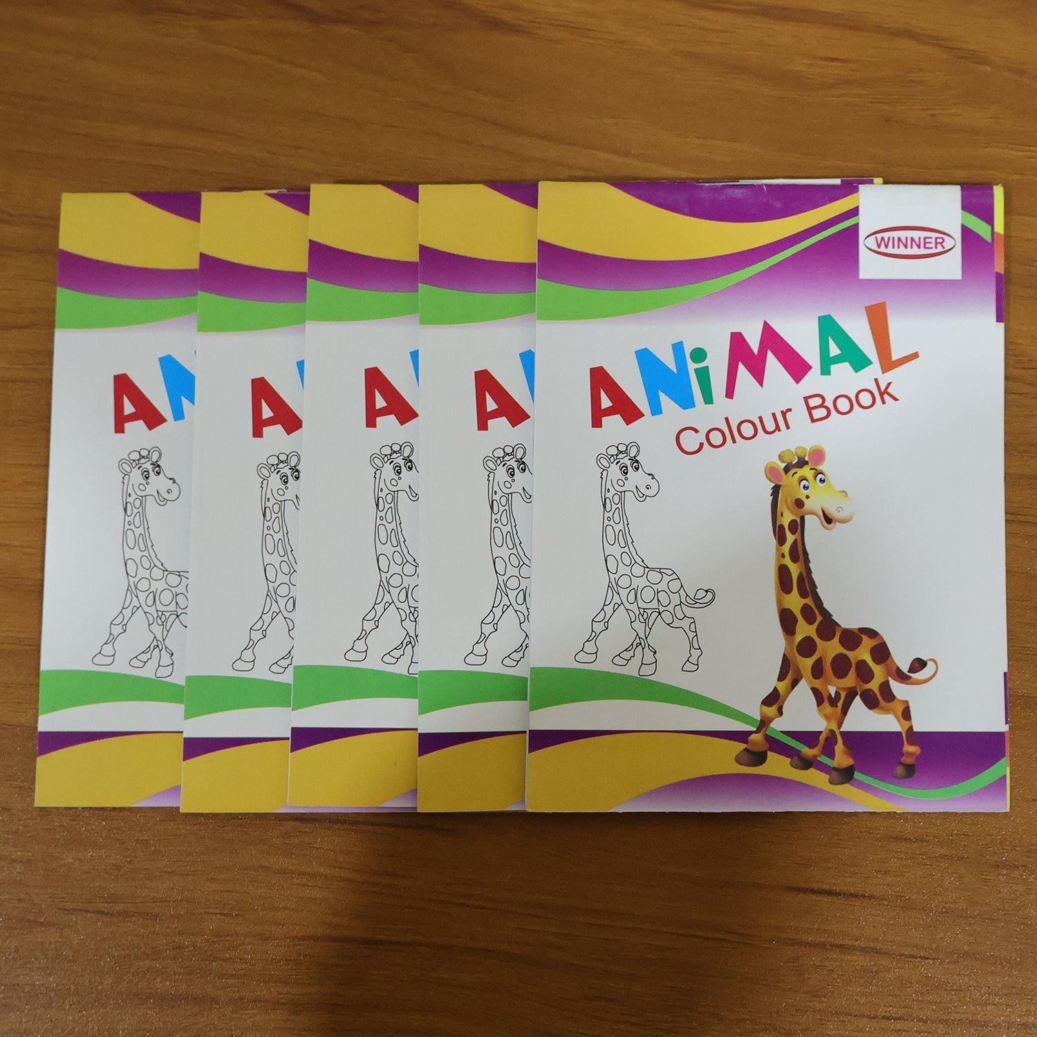 Kids Animal Colouring Book Set – 5-Pc Mix for Early Learning Fun