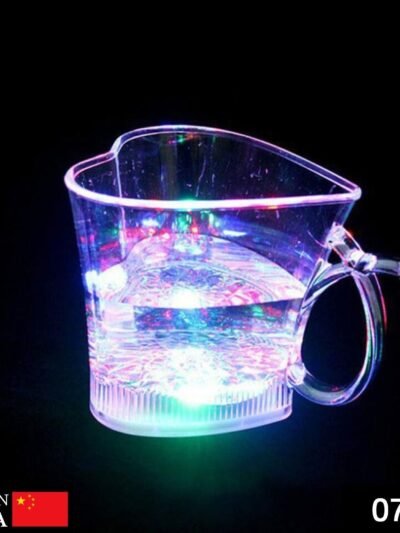 LED Glass Cup – Heart Shape Blinking Party Drinkware | Siplix