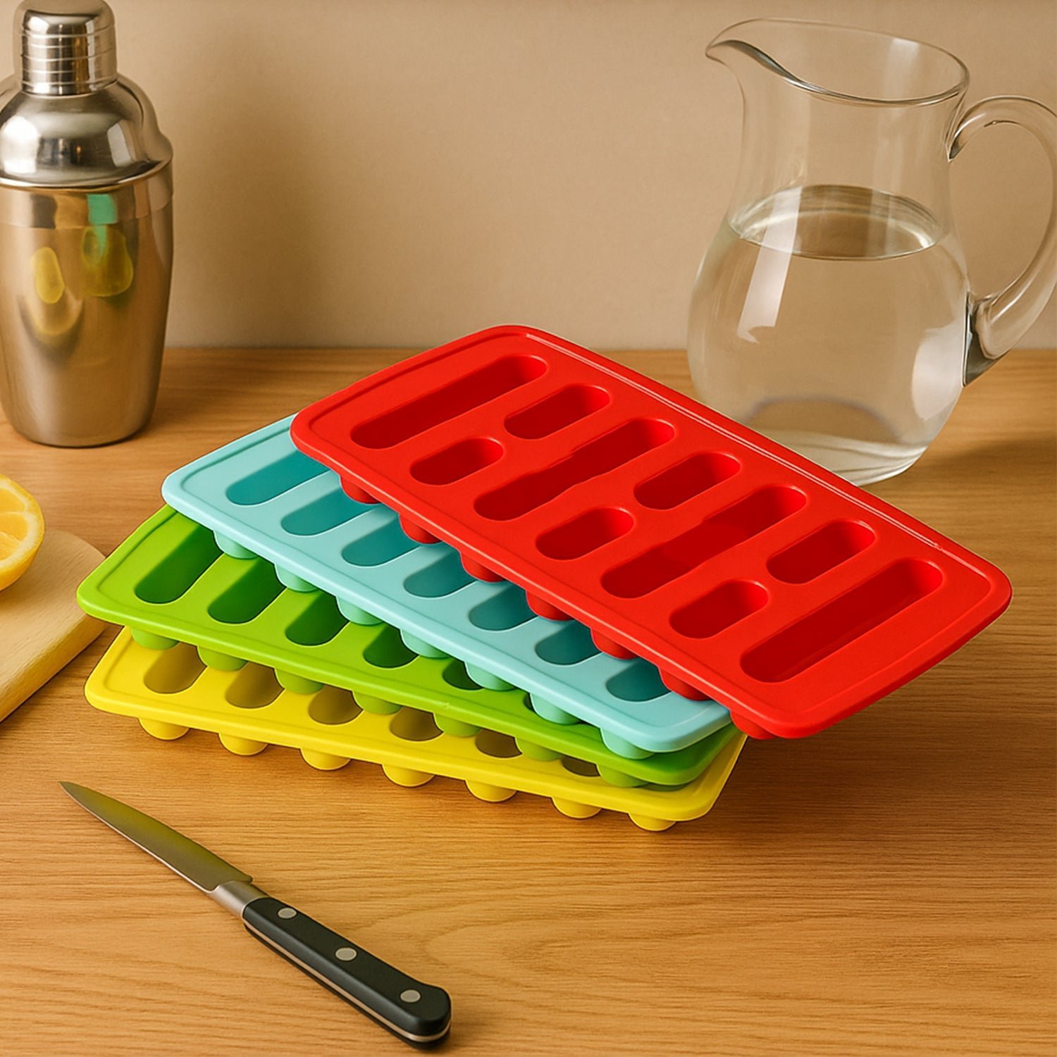 Ice Tray Set � Lightweight & Easy to Use for Quick Ice Making