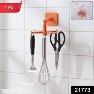 Rotating Kitchen Utensils Hook Stand – Space-Saving Wall Organizer