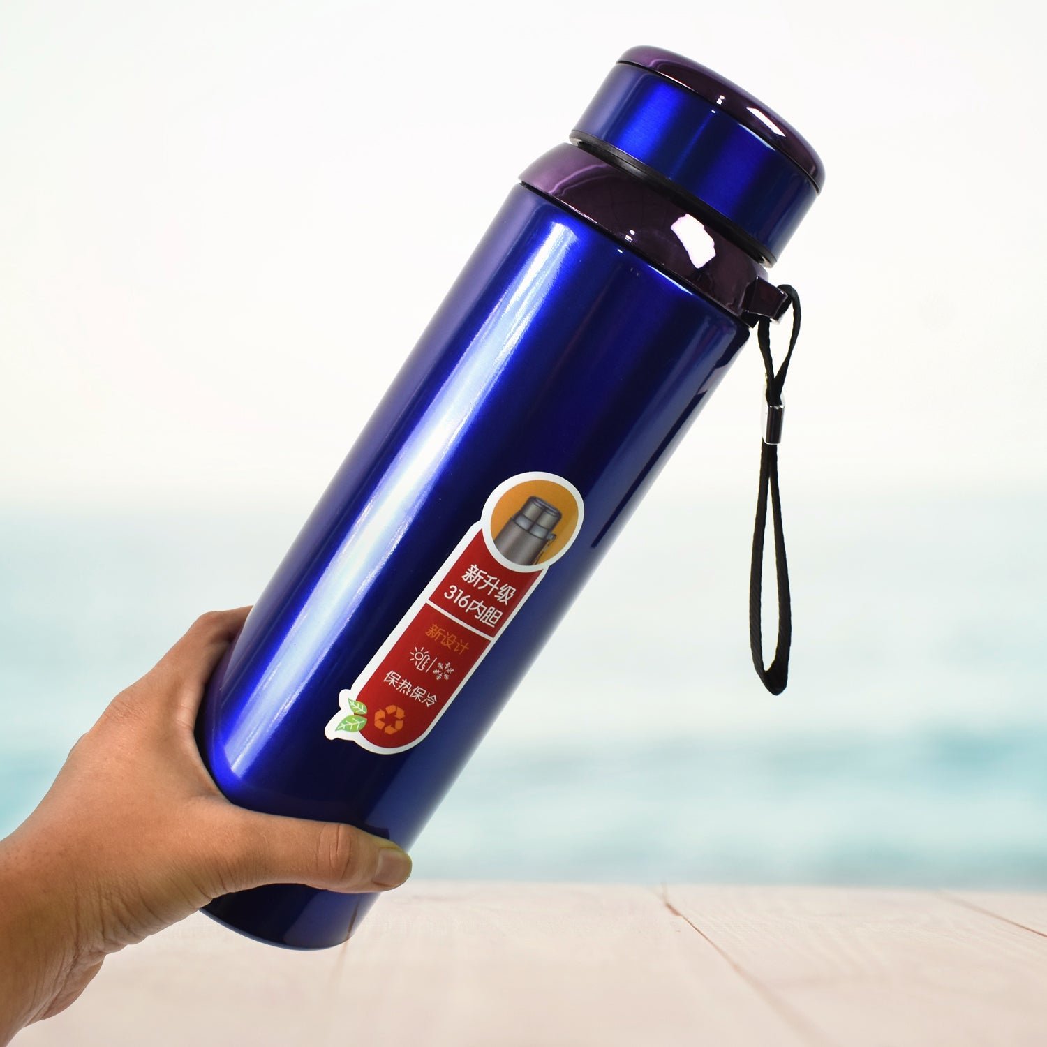 Vacuum Insulated Stainless Steel Bottle � Keeps Drinks Hot or Cold