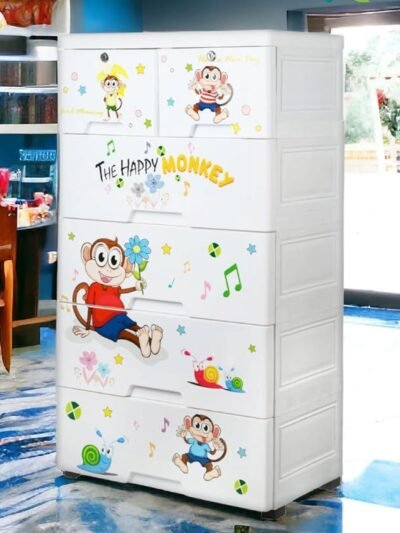 Kids Plastic Chest of 6 Drawers – Multi-Purpose Storage Organizer | Packory