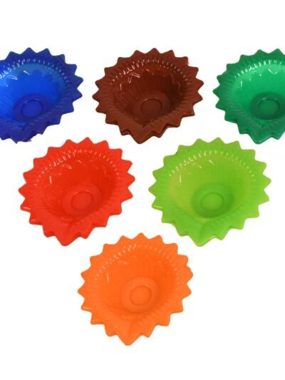 Silicone Diya Set (6 Pcs) – Reusable Diwali Lamps | Giftoiza