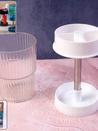 Rotating Toothbrush Holder Stand – Space-Saving Bathroom Organizer