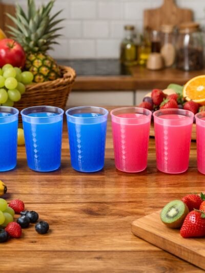 Unbreakable Plastic Drinking Glasses – Durable & Lightweight Sets of 6
