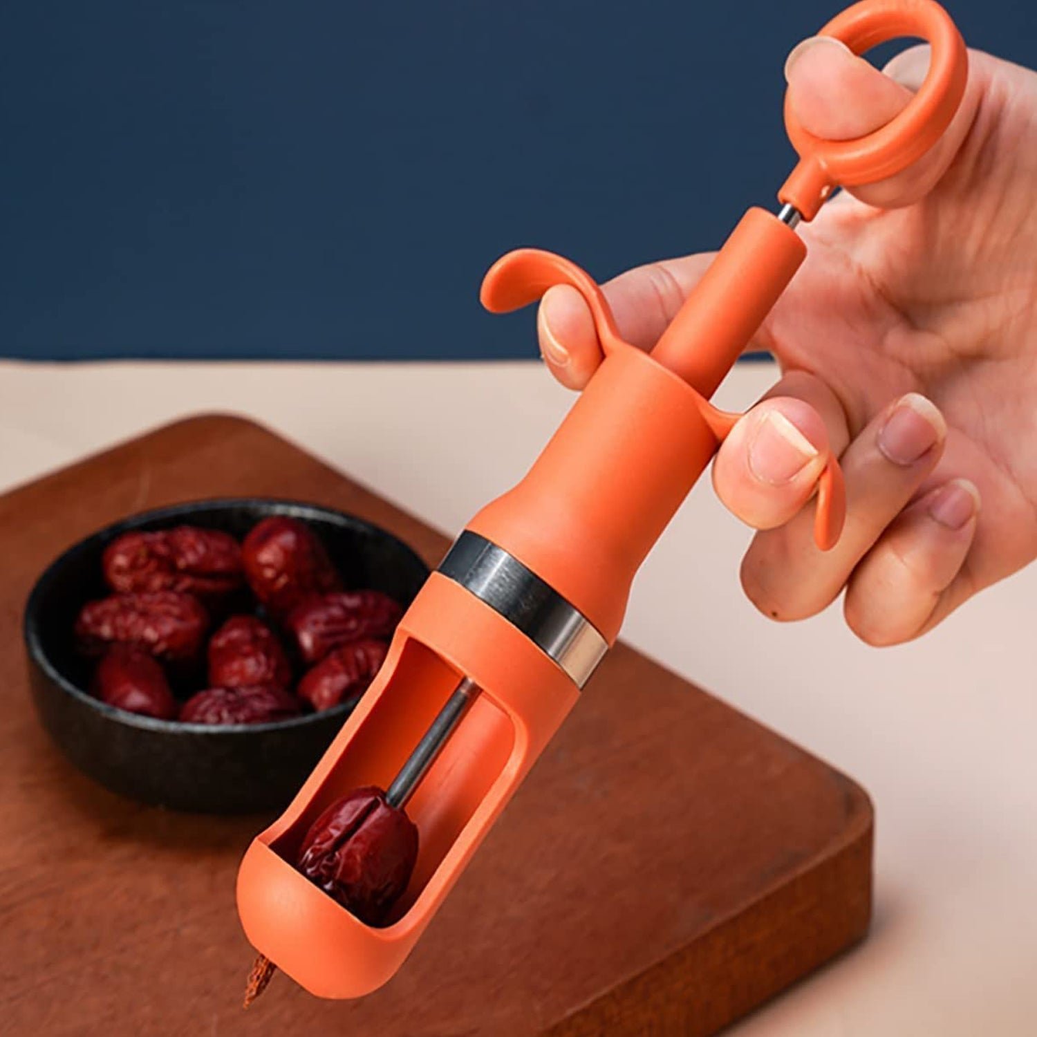 Cherry Pitter Tool – One-Hand Fruit Stone Remover | XcelCraft