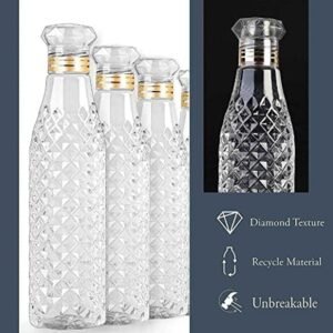 Kids Water Bottle Set – Diamond Cut, 3 Pcs | TinyMystery
