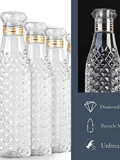 Kids Water Bottle Set – Diamond Cut, 3 Pcs | TinyMystery
