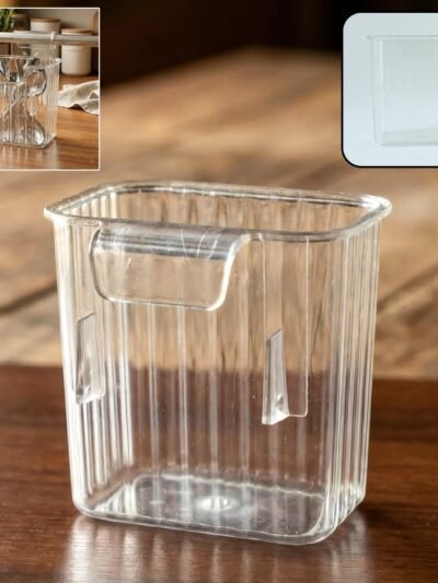 Mini Rack-Mount Storage Box – Space-Saving Transparent Organizer