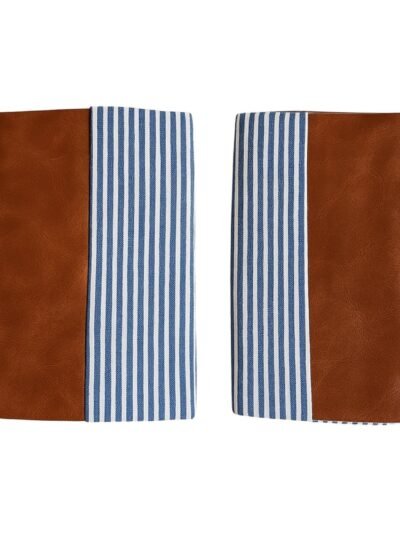 Leather & Cotton Pillow Covers – 20x20 Inch (2-Pack) | Styleva
