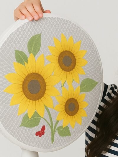 Sunflower Mesh Fan Cover – Dust Protection & Stylish Fit