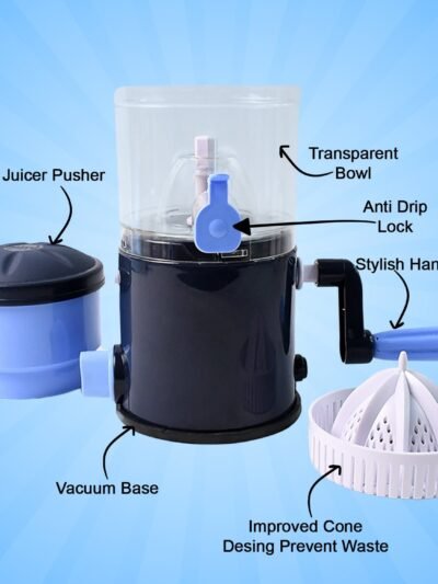 Manual Juicer – Compact, Vacuum Lock Base for Easy Juice Extraction
