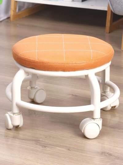 Low Height Rolling Stool – Multifunctional Plastic Seat | Storenzo