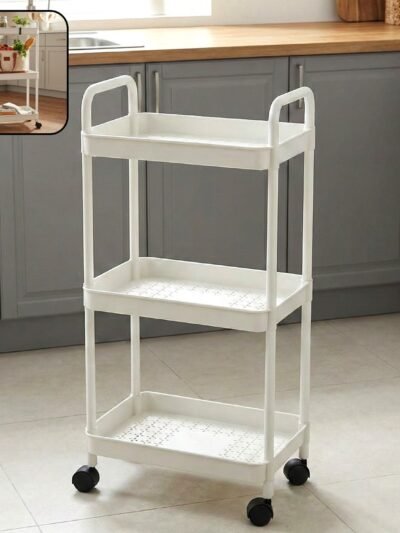 3 Layer Rolling Storage Trolley – Space-Saving Multipurpose Organizer
