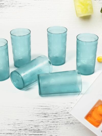 Unbreakable Plastic Glasses Set (6 pcs, 300ml) | Indo Glow