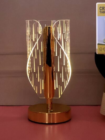 Crystal LED Table Lamp – Elegant Modern Bedside Lighting