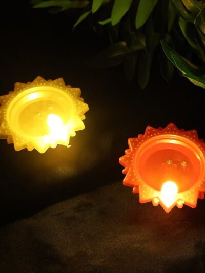 Water Sensor LED Diya Set – Flameless, Auto On/Off (6 Pc)