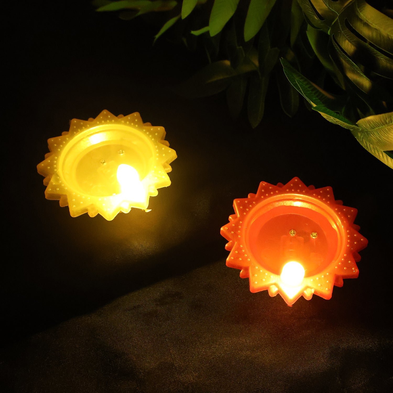 Water Sensor LED Diya Set – Flameless, Auto On/Off (6 Pc)