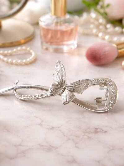 Luxury Butterfly Hair Clip – Elegant Crystal Accents for Women