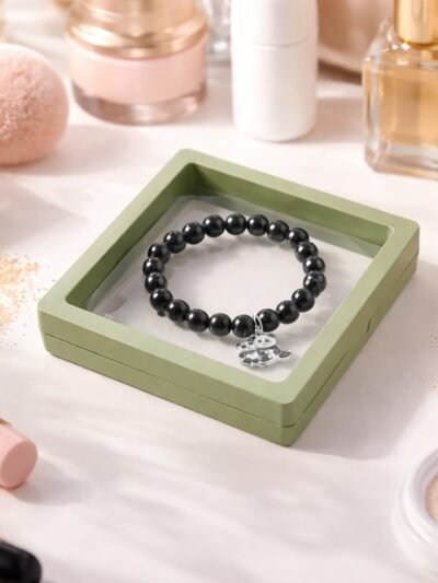 Pastel Bead Stretch Bracelet – Lightweight Charm for Girls & Women