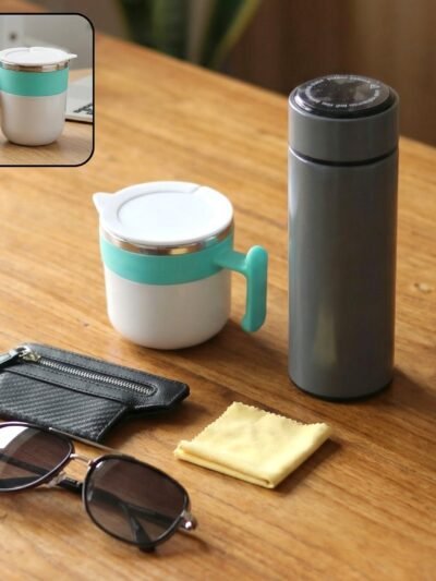 Travel Essentials Set – 5-in-1 Combo with Insulated Bottle & Mug