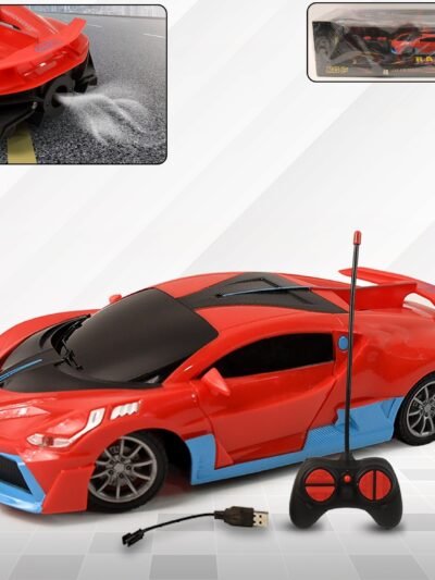 High-Speed RC Sports Car – Realistic Spray Exhaust Effect