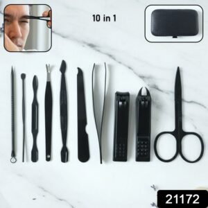 Manicure Kit – 10-in-1 Professional Nail Grooming Set with Case