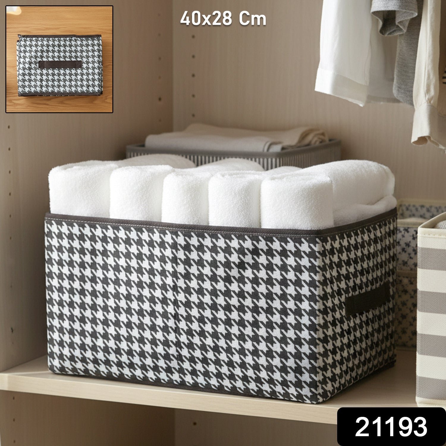 Foldable Fabric Storage Basket � Space-Saving Organiser for Home