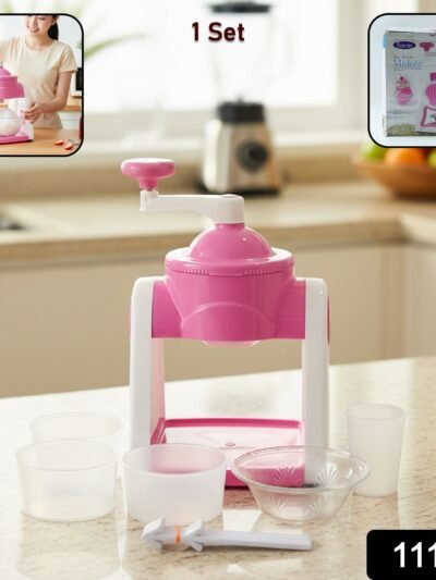 Manual Portable Pink Gola Maker – Hygienic Ice Slush Maker