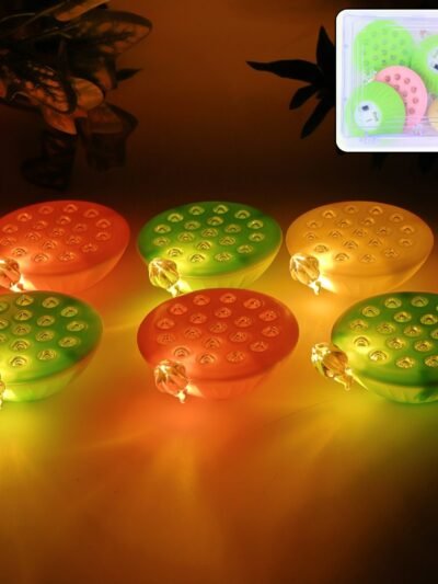 Lotus Canopy LED Decorative Lamps – Set of 6 Multicolor Lights