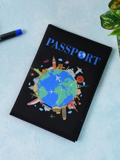 World Map Passport Holder – Stylish Durable Travel Cover