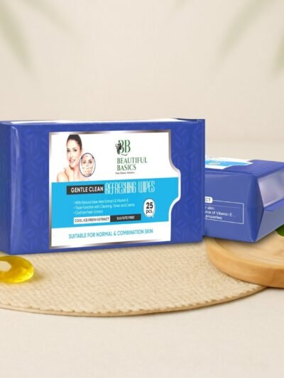 Oily Skin Face Wipes � Refreshing Cleansing | Beautiful Basics (2x50)