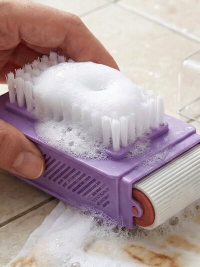Multi-Functional Cleaning Brush – Ergonomic Roller & Tough Bristles