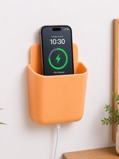 Wall Mounted Storage Pocket – Durable Plastic Organizer for Home
