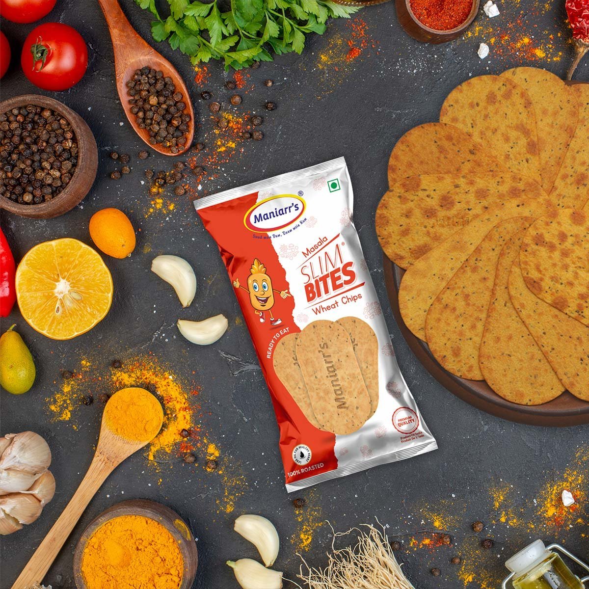 Healthy Indian Snack � Spicy Masala Mini Bites 58g | Maniarr's
