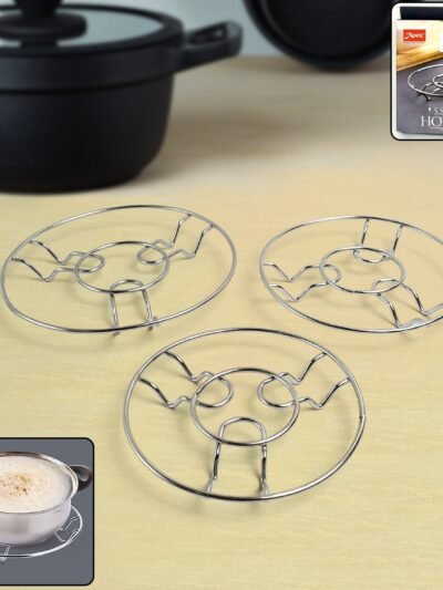 Stainless Steel Wire Trivet Set – Heat-Resistant 3-Pack