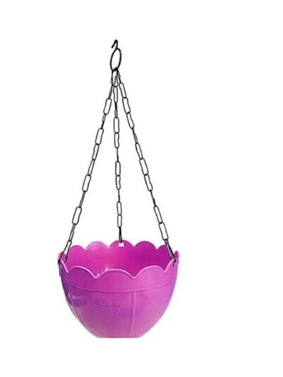Hanging Flower Pot – Plastic with Chain for Balcony & Garden | Gambit