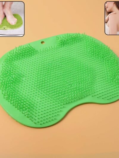 Green Silicone Bath Massage Cushion – Suction Cup Foot Scrubber