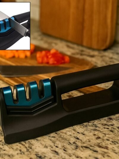 Kitchen Knife Sharpener – 3-Step Handheld Tool | Quickslice