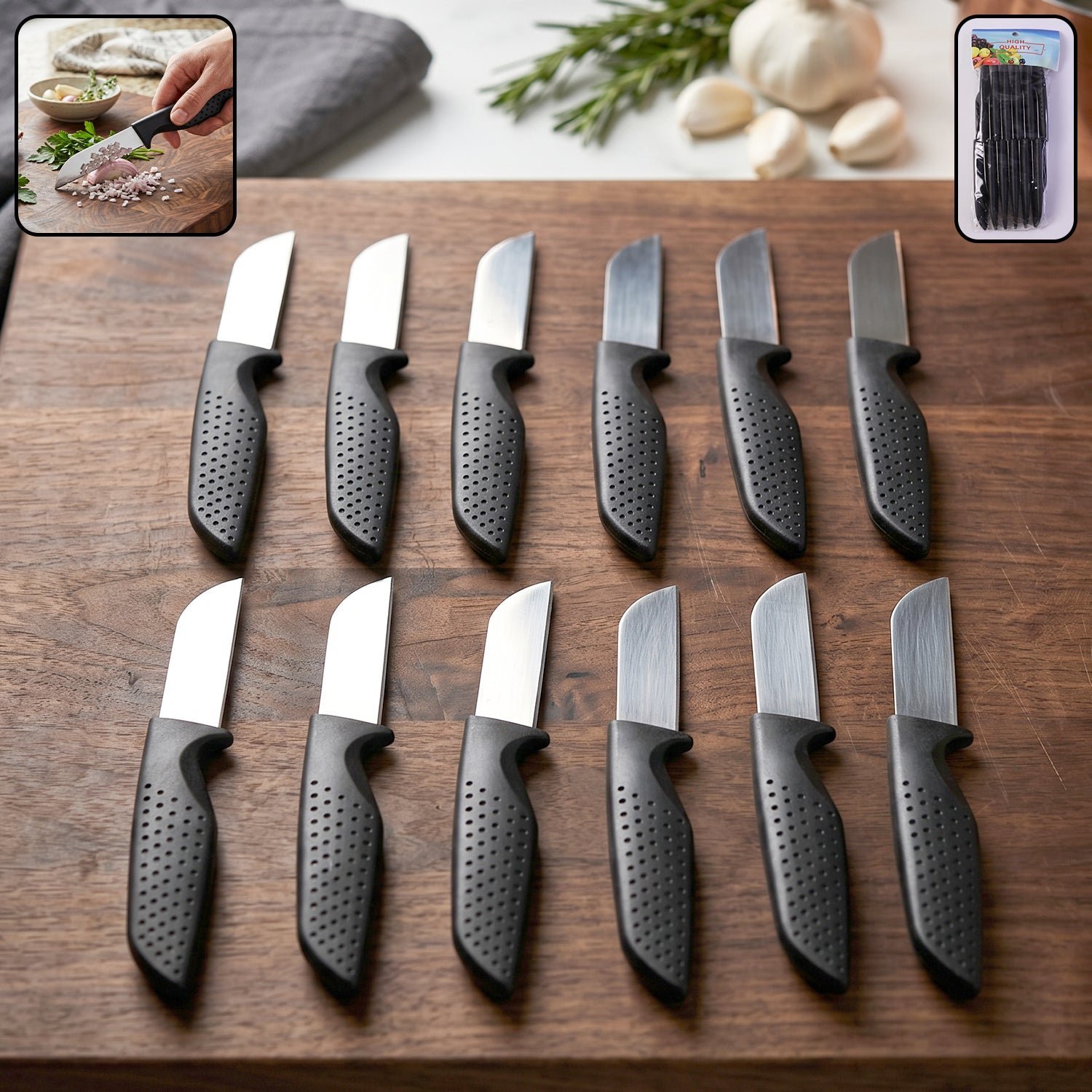 Kitchen Knife Set � Ergonomic & Durable Stainless Steel Blades