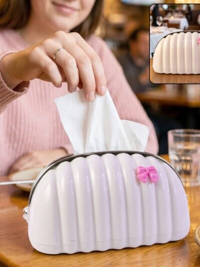 Shell Shape Tissue Dispenser � Elegant Decor for Home & Car