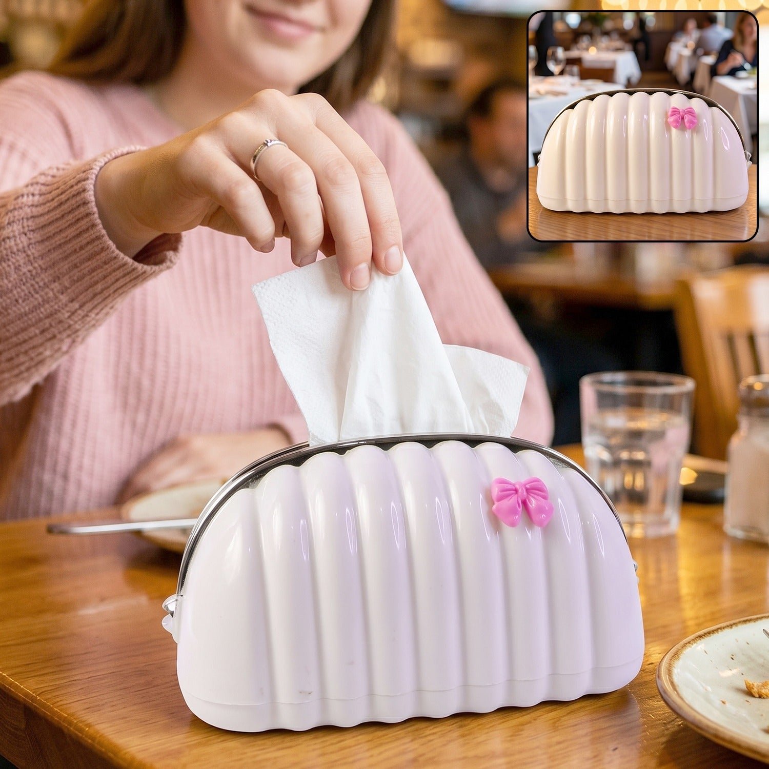 Shell Shape Tissue Dispenser � Elegant Decor for Home & Car