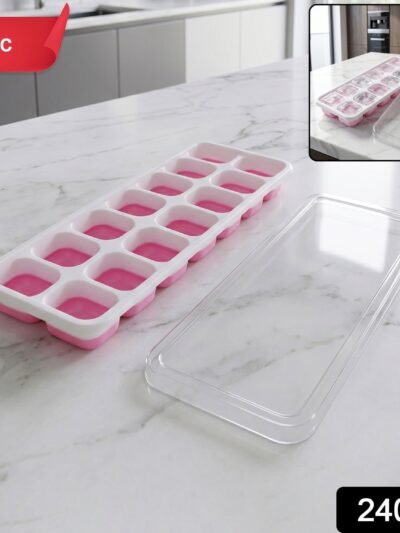 Plastic Ice Cube Tray � Durable with Lid for Easy Freezing