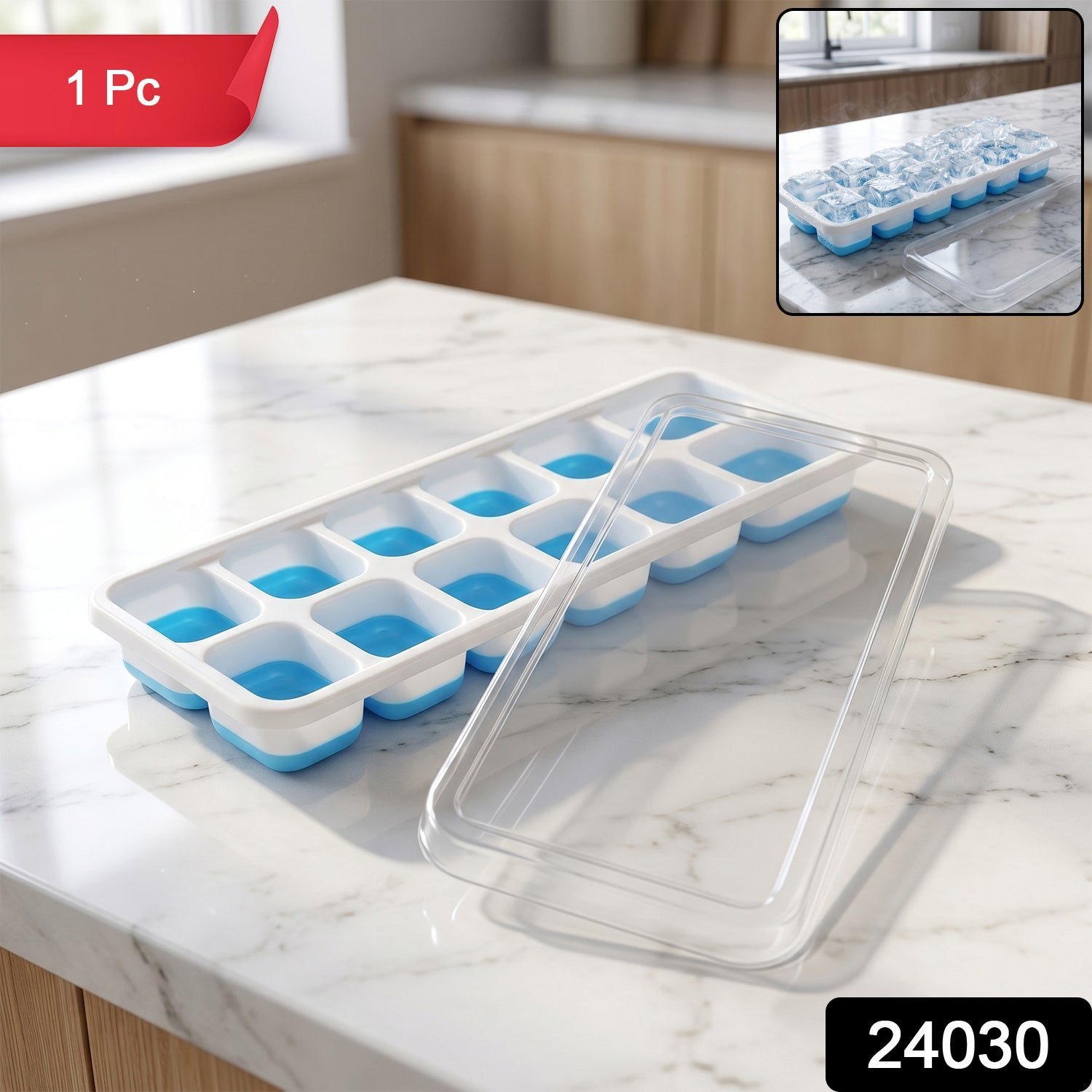14-Grid Plastic Ice Cube Tray � Easy-Release & Multipurpose Use