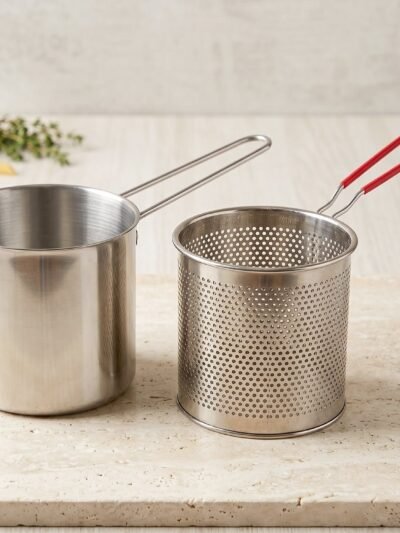 Stainless Steel Deep Frying Pot � Compact, Durable & Easy to Use