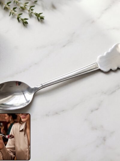 Stainless Steel Dinner Spoon � Elegant Carved Handle for Daily Use