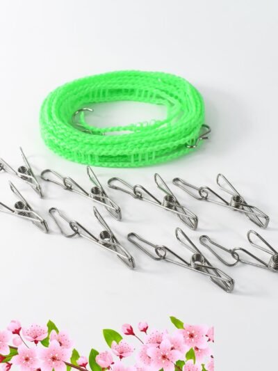 Stainless Steel Clothes Pegs – Durable Laundry Clips with Rope